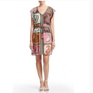 Calypso St. Barth Ailani Beaded Patchwork Dress